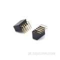 Conector de cabeçote fêmea de 1,27 mm, ângulo reto 10P